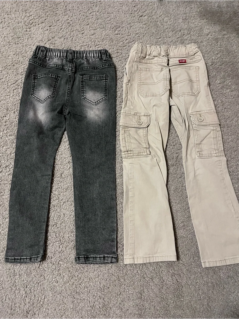 Kids Jeans 2-Pair Lot in Black & Beige